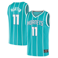 Blackjersey C.Hornets #11 Cody Martin Teal Fast Break Replica Jerseys - Icon Edition