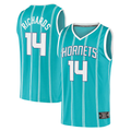 Blackjersey C.Hornets #14 Nick Richards Teal Fast Break Replica Jerseys - Icon Edition