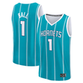 Blackjersey C.Hornets #1 LaMelo Ball  Teal Fast Break Replica Player Jerseys - Icon Edition