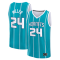 Blackjersey C.Hornets #24 Brandon Miller Teal Fast Break Replica Jerseys - Icon Edition