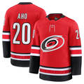 Blackjersey C.Hurricanes #20 Sebastian Aho Red Alternate Premium Stitched Jerseys