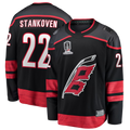 Blackjersey C.Hurricanes #22 Logan Stankoven Black 2026 Stanley Cup Champions Home Breakaway Stitched Jerseys