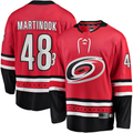 Blackjersey C.Hurricanes #48 Jordan Martinook Red Alternate Breakaway Player Stitched Jerseys