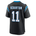 Blackjersey C.Panthers #11 Nic Scourton Player Black Home Game Stitched Jerseys