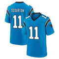 Blackjersey C.Panthers #11 Nic Scourton Player Blue Home Game Stitched Jerseys