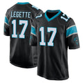 Blackjersey C.Panthers #17 Xavier Legette Player Black Game Stitched Jerseys