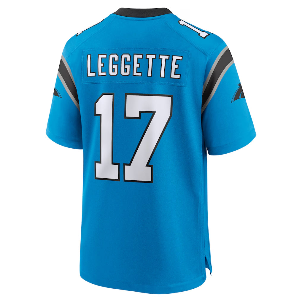 Blackjersey C.Panthers #17 Xavier Legette Player Blue Home Game Stitched Jerseys