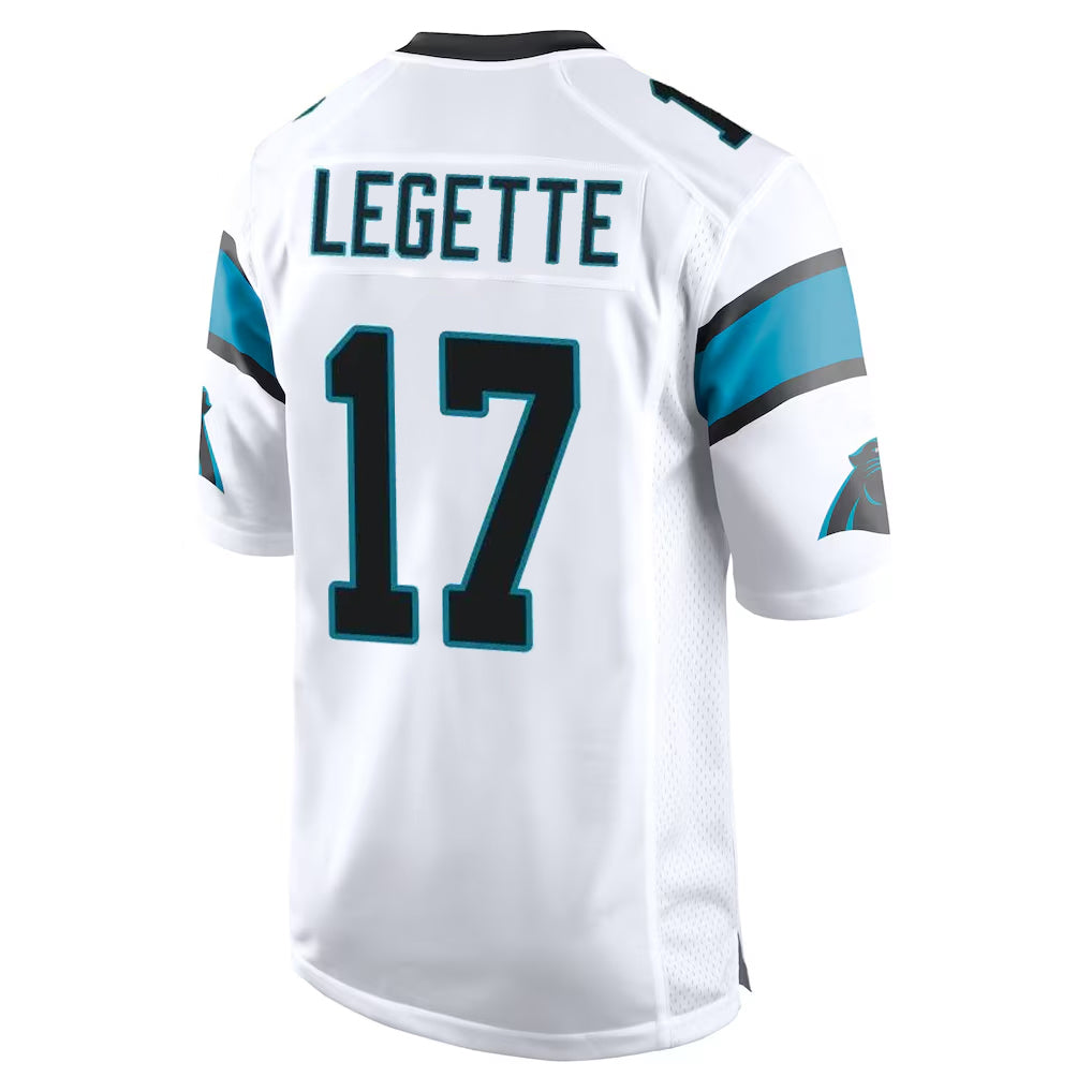 Blackjersey C.Panthers #17 Xavier Legette Player White Game Stitched Jerseys