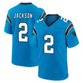 Blackjersey C.Panthers #2 Mike Jackson Player Blue Home Game Stitched Jerseys