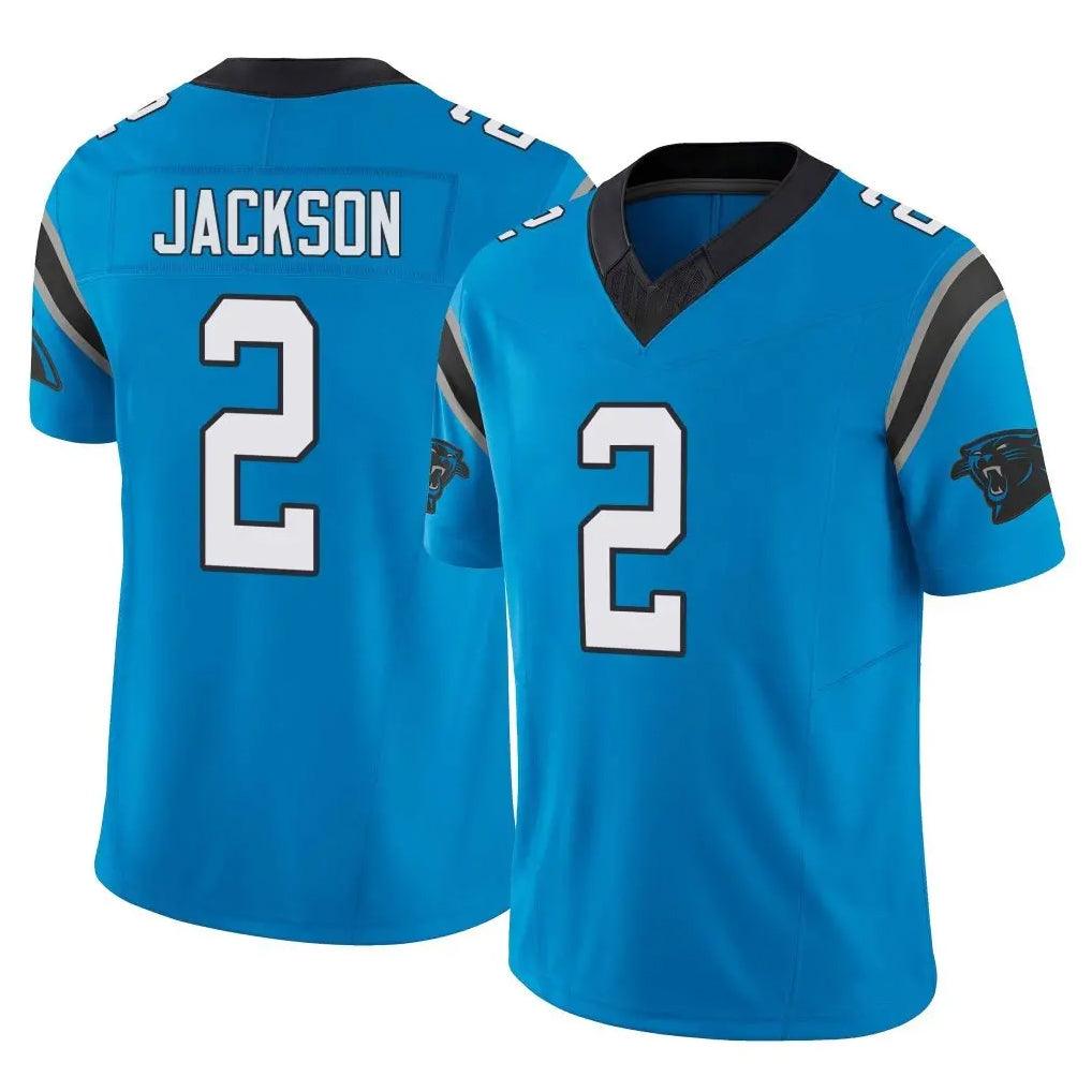 Blackjersey C.Panthers #2 Mike Jackson Player Blue Vapor F.U.S.E. Limited Home Game Stitched Jerseys
