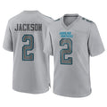 Blackjersey C.Panthers #2 Mike Jackson Player Gray Atmosphere Fashion Game Stitched Jerseys