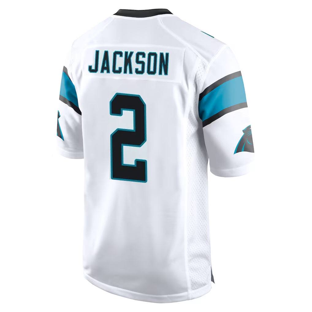 Blackjersey C.Panthers #2 Mike Jackson Player White Game Stitched Jerseys