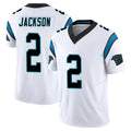 Blackjersey C.Panthers #2 Mike Jackson Player White Vapor F.U.S.E. Limited Home Game Stitched Jerseys