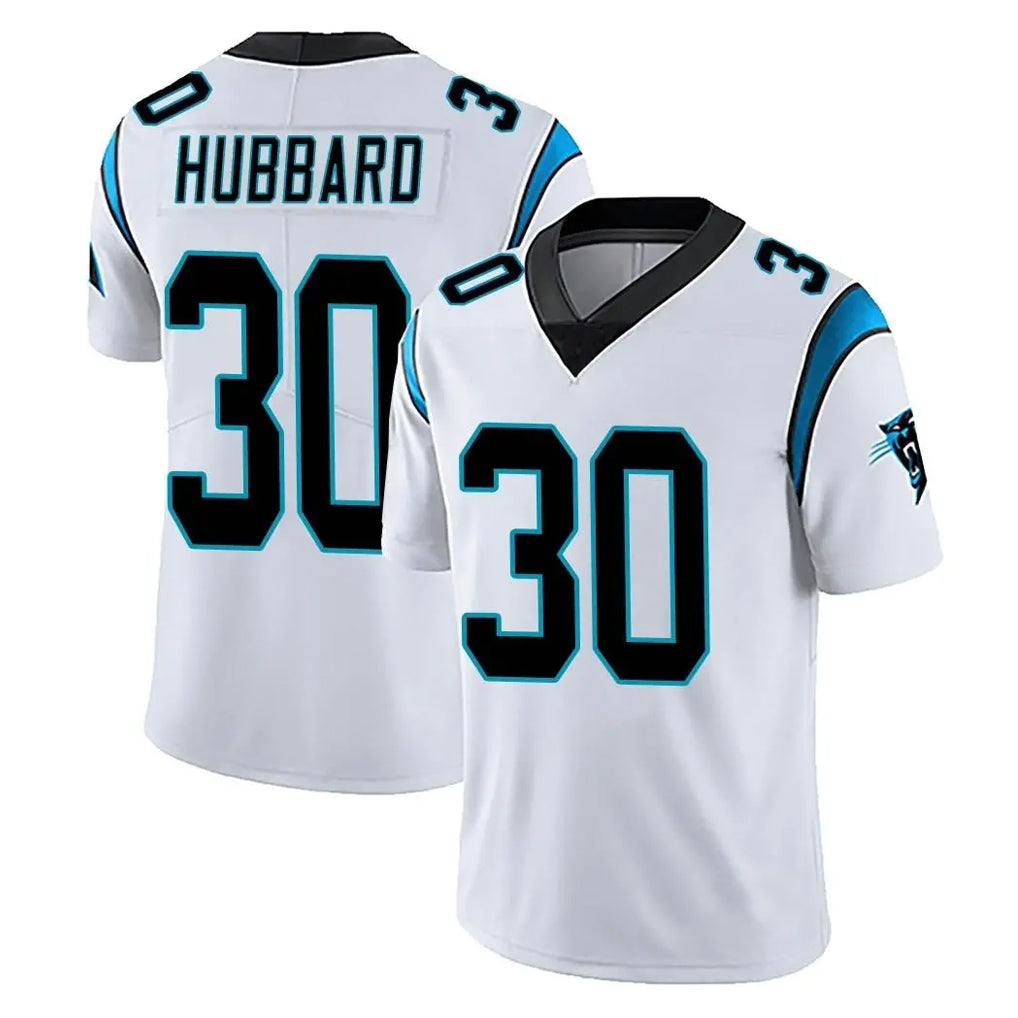 Blackjersey C.Panthers #30 Chuba Hubbard Player White Vapor Untouchable Limited Game Stitched Jerseys