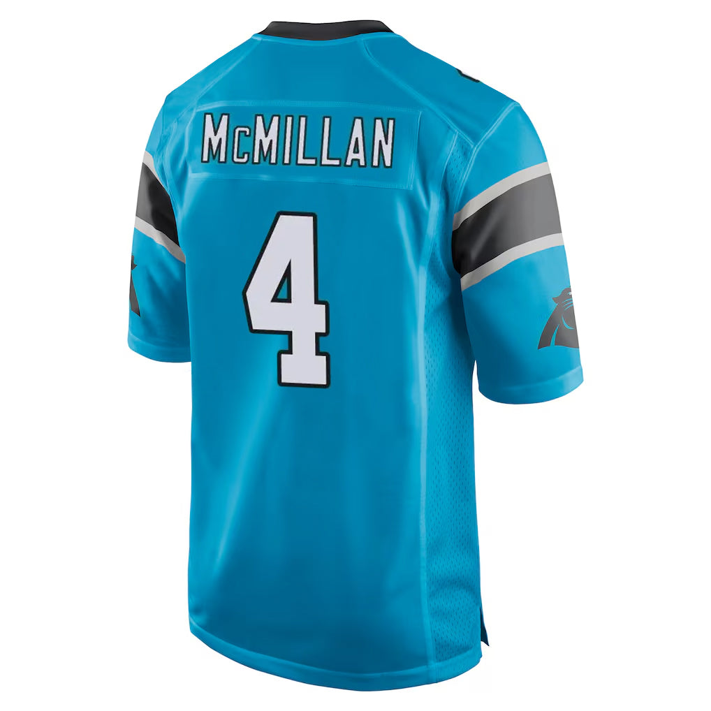 Blackjersey C.Panthers #4 Tetairoa McMillan Player Blue Game Stitched Jerseys