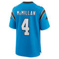 Blackjersey C.Panthers #4 Tetairoa McMillan Player Blue Home Game Stitched Jerseys