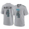 Blackjersey C.Panthers #4 Tetairoa McMillan Player Gray Atmosphere Fashion Game Stitched Jerseys