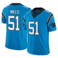 Blackjersey C.Panthers #51 Sam Mills Player Blue Vapor F.U.S.E. Limited Home Game Stitched Jerseys