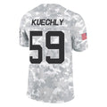 Blackjersey C.Panthers #59 Luke Kuechly Player Arctic Camo Salute to Service Limited Game Stitched Jerseys