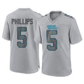 Blackjersey C.Panthers #5 Jaelan Phillips Player Gray Atmosphere Fashion Game Stitched Jerseys