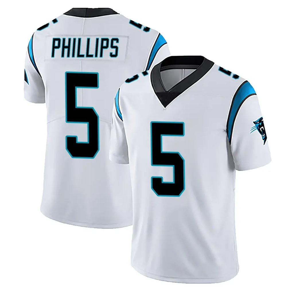 Blackjersey C.Panthers #5 Jaelan Phillips Player White Vapor Untouchable Limited Game Stitched Jerseys