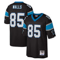 Blackjersey C.Panthers #85 Wesley Walls Player Black Mitchell & Ness Legacy Replica Stitched Jerseys