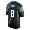 Blackjersey C.Panthers #8 Jaycee Horn Player Black Game Stitched Jerseys