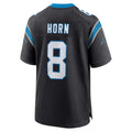 Blackjersey C.Panthers #8 Jaycee Horn Player Black Home Game Stitched Jerseys