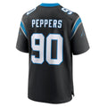 Blackjersey C.Panthers #90 Julius Peppers Player Black Home Game Stitched Jerseys
