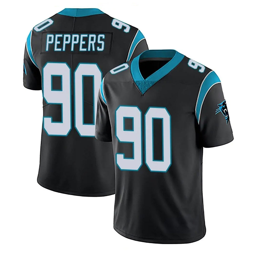 Blackjersey C.Panthers #90 Julius Peppers Player Black Vapor Untouchable Limited Game Stitched Jerseys