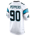 Blackjersey C.Panthers #90 Julius Peppers Player White Game Stitched Jerseys