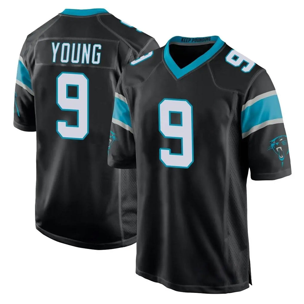 Blackjersey C.Panthers #9 Bryce Young Player Black Game Stitched Jerseys