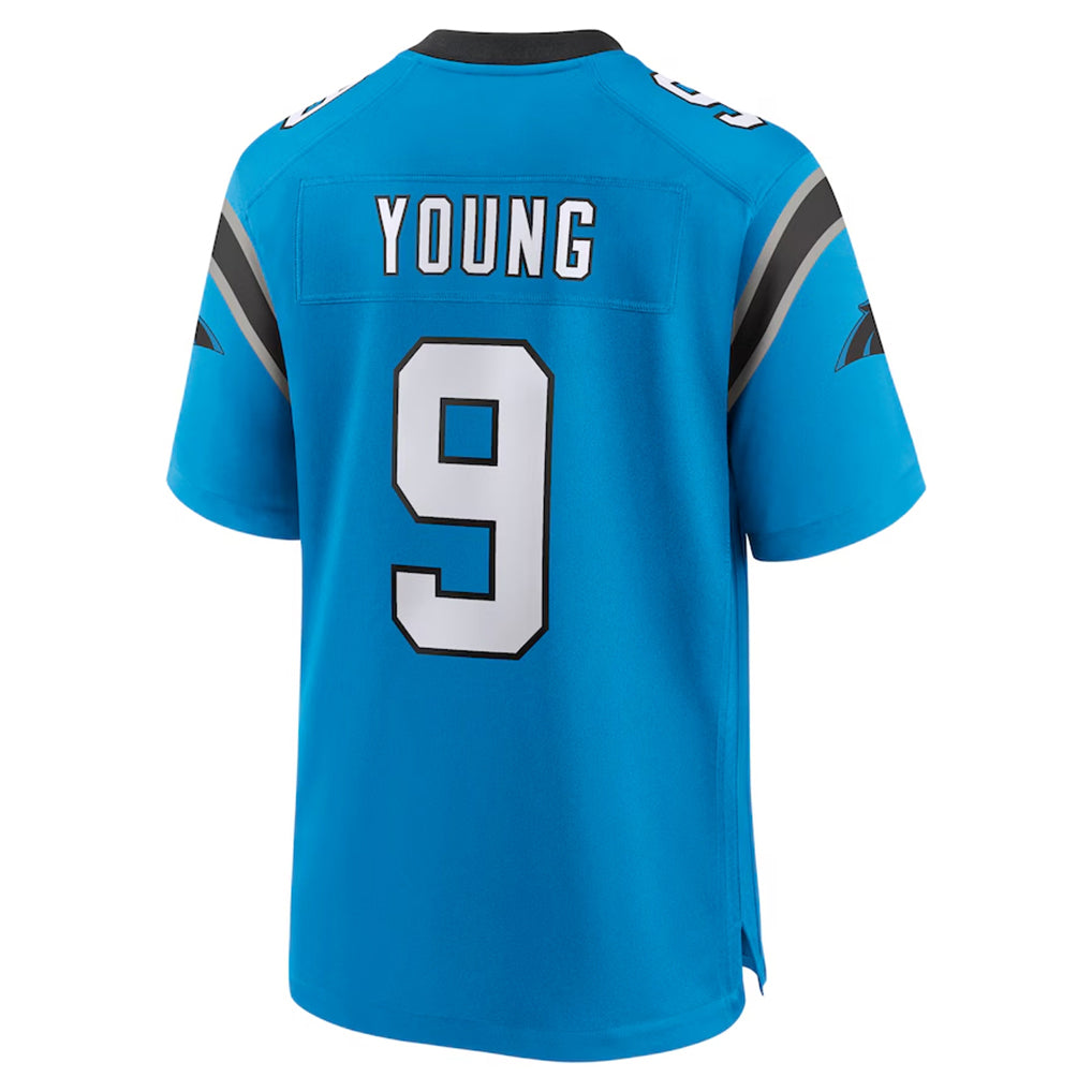 Blackjersey C.Panthers #9 Bryce Young Player Blue Home Game Stitched Jerseys