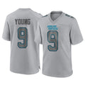 Blackjersey C.Panthers #9 Bryce Young Player Gray Atmosphere Fashion Game Stitched Jerseys