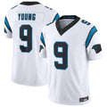 Blackjersey C.Panthers #9 Bryce Young White Vapor F.U.S.E. Limited Home Game Stitched Jerseys