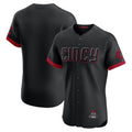 Blackjersey C.Reds Black City Connect Limited Elite Home Blank Player Stitched Jerseys
