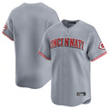 Blackjersey C.Reds Gray Home Limited Blank Player Stitched Jerseys