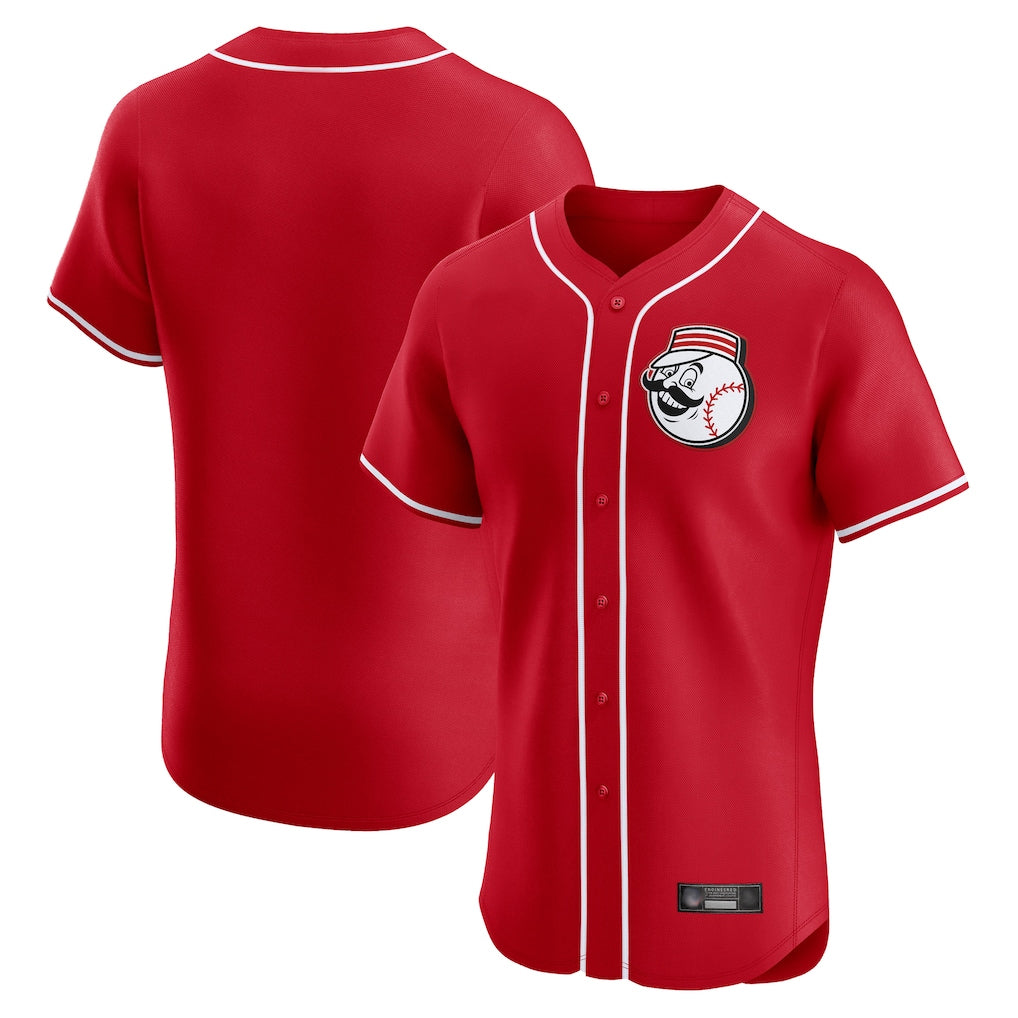 Blackjersey C.Reds Red Limited Elite Home Game Blank Player Stitched Jerseys