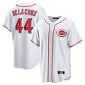 Blackjersey C.Reds #44 Elly De La Cruz Player White Game Home Stitched Jerseys