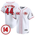 Blackjersey C.Reds #44 Elly De La Cruz Player White Vapor Premier Limited Home Stitched Jerseys