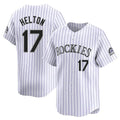 Blackjersey C.Rockies #17 Todd Helton Player White Limited Home Stitched Jerseys