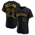 Blackjersey C.Rockies #21 Kyle Freeland Player Black Snake Skin City Limited Elite Home Stitched Jerseys