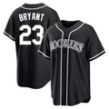 Blackjersey C.Rockies #23 Kris Bryant Player Black Fashion Out Home Game Stitched Jerseys