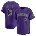 Blackjersey C.Rockies #8 Ryan Ritter Player Purple Limited Home Stitched Jerseys