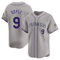 Blackjersey C.Rockies #9 Brenton Doyle Player Gray Limited Home Stitched Jerseys