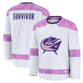 Blackjersey CB.Jackets White Hockey Fights Cancer Survivor Practice Jersey