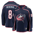 Blackjersey CB.Jackets #8 Zach Werenski Navy Breakaway Jersey