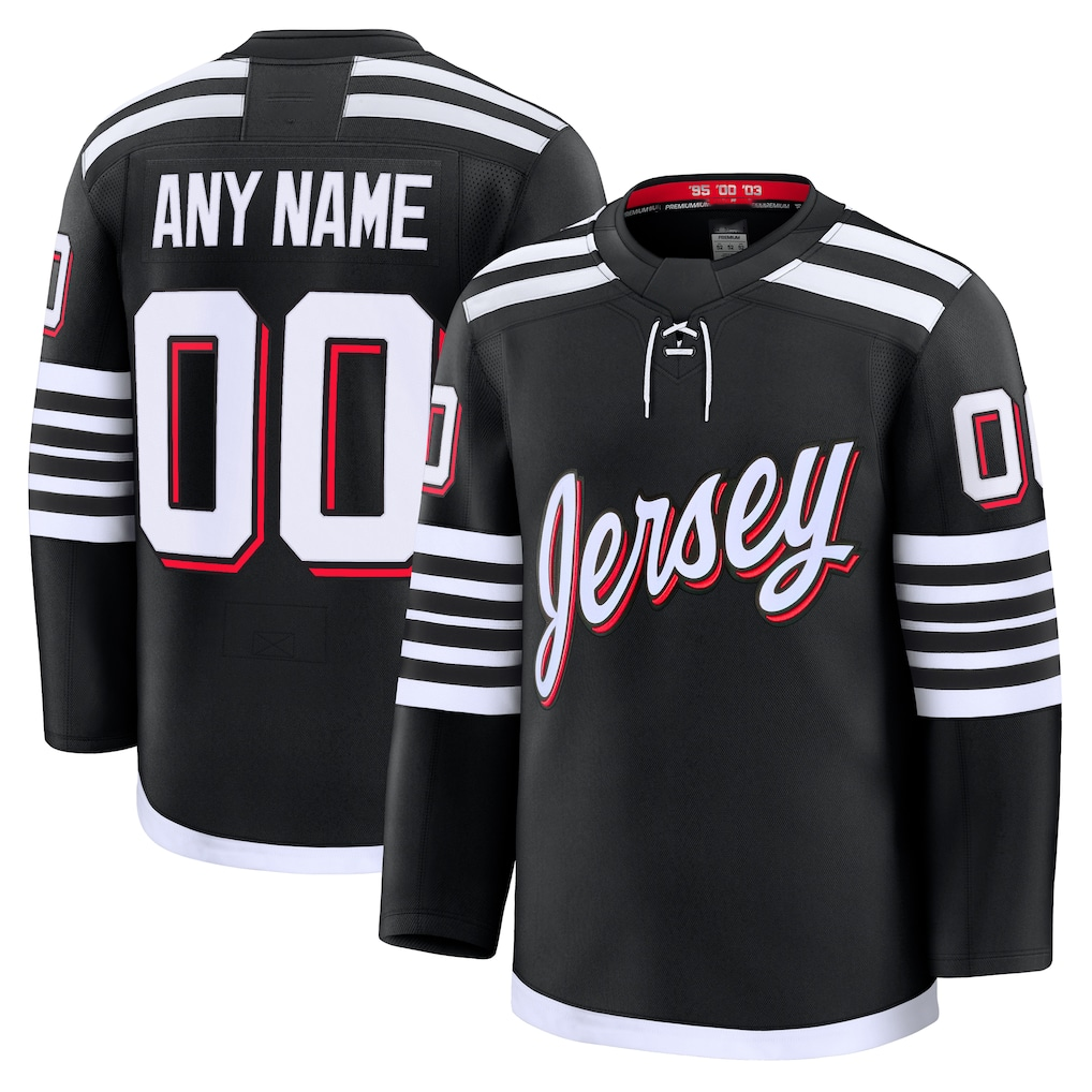 Blackjersey Cheap NJ.Devils Black Alternate Premium Jerseys