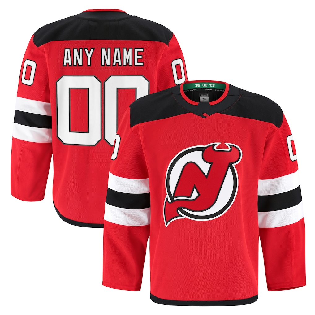 Blackjersey Cheap NJ.Devils Red Home Authentic Pro Jerseys