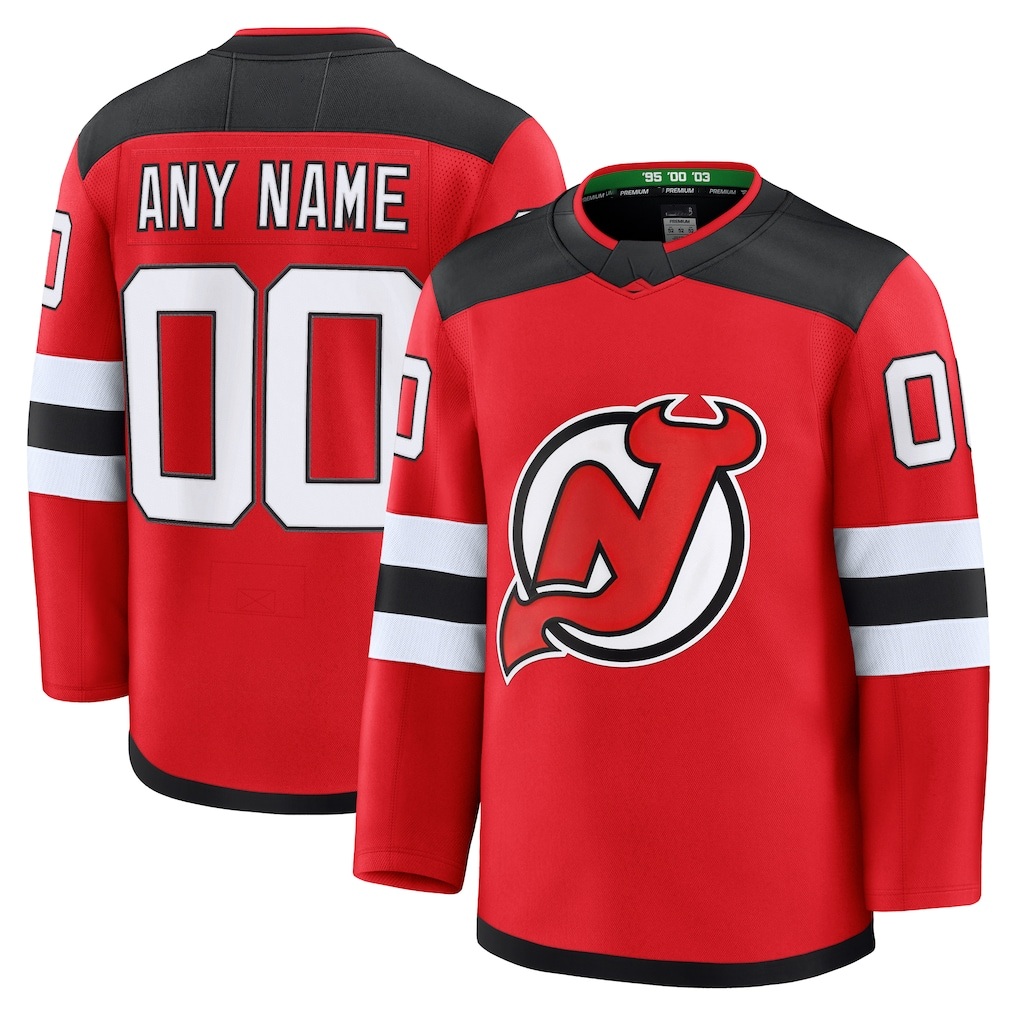 Blackjersey Cheap NJ.Devils Red Home Premium Jerseys